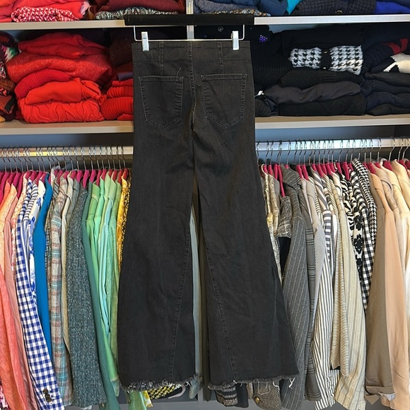 Free People black pull on flare jeans size 24 - Picture 3 of 3